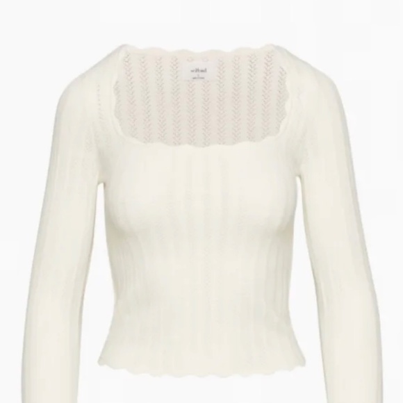NWT WILFRED Parcel Knit Top, Size M, Retail $88 - Picture 3 of 3